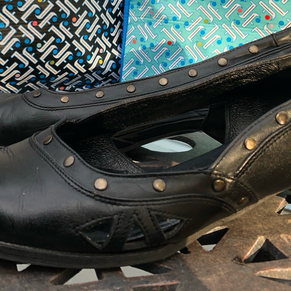 John Fluevog Free Amina shoes studded black leather (project shoe) - Picture 11 of 14